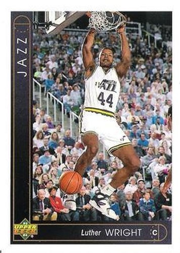 #339 Luther Wright - Utah Jazz - 1993-94 Upper Deck Basketball