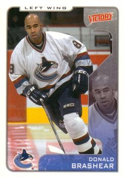 #339 Donald Brashear - Vancouver Canucks - 2001-02 Upper Deck Victory Hockey
