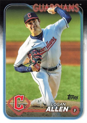 #339 Logan Allen - Cleveland Guardians - 2024 Topps Baseball