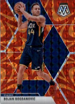 #33 Bojan Bogdanovic - Utah Jazz - 2019-20 Panini Mosaic - Reactive Orange Basketball