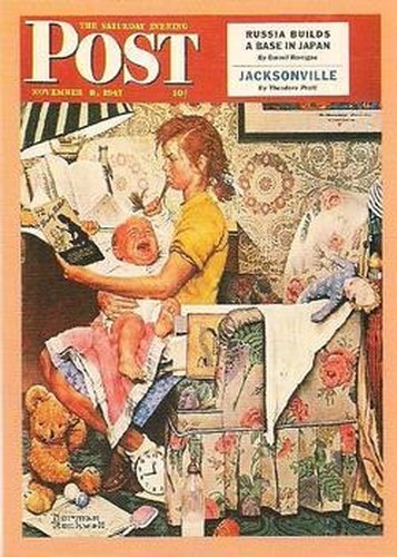 #33 Babysitter - 1993 Comic Images Norman Rockwell Saturday Evening Post