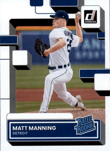 #33 Matt Manning - Detroit Tigers - 2022 Donruss Baseball