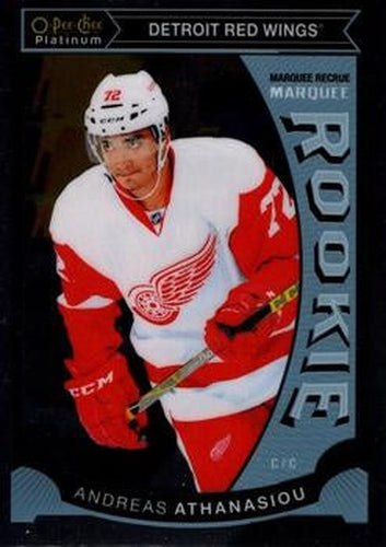 #M33 Andreas Athanasiou - Detroit Red Wings - 2015-16 O-Pee-Chee Platinum - Marquee Rookies Hockey