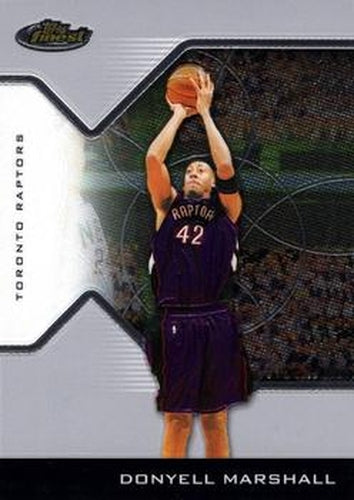#33 Donyell Marshall - Toronto Raptors - 2004-05 Finest Basketball