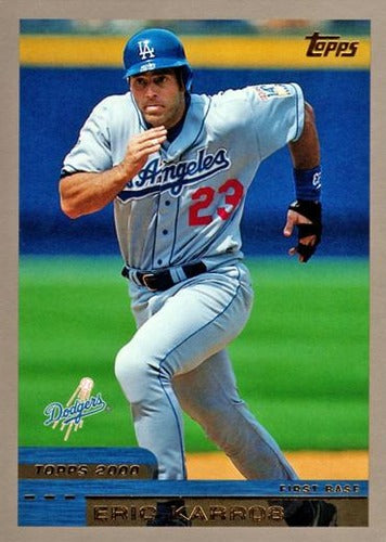 #33 Eric Karros - Los Angeles Dodgers - 2000 Topps Baseball