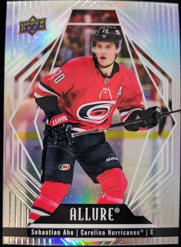 #33 Sebastian Aho - Carolina Hurricanes - 2022-23 Upper Deck Allure Hockey