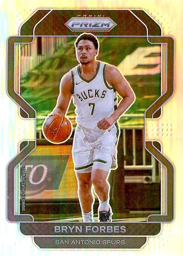 #33 Bryn Forbes - San Antonio Spurs - 2021-22 Panini Prizm - Silver Basketball