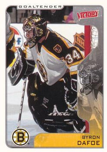#33 Byron Dafoe - Boston Bruins - 2001-02 Upper Deck Victory Hockey