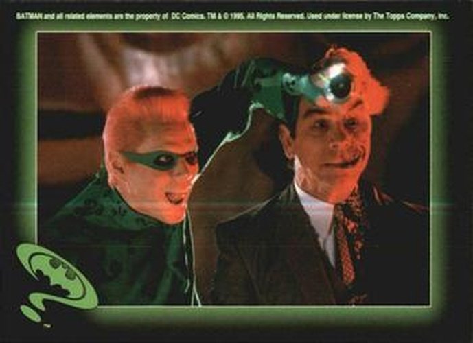 #33 Riddler and Two-Face - 1995 Topps Batman Forever Stickers