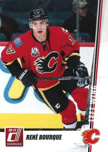 #33 Rene Bourque - Calgary Flames - 2010-11 Donruss Hockey