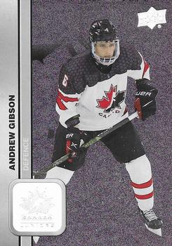 #33 Andrew Gibson - Canada - 2023 Upper Deck Team Canada Juniors - Patterned Foilboard Hockey