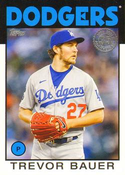 #86B-33 Trevor Bauer - Los Angeles Dodgers - 2021 Topps Update - 1986 Topps Baseball 35th Anniversary Baseball
