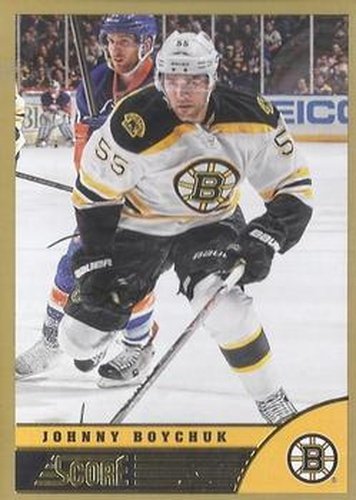#33 Johnny Boychuk - Boston Bruins - 2013-14 Score - Gold Hockey