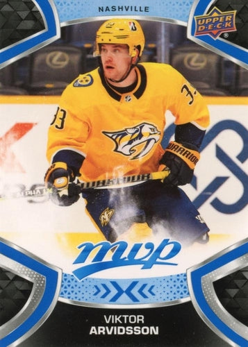 #33 Viktor Arvidsson - Nashville Predators - 2021-22 Upper Deck MVP - Blue Hockey
