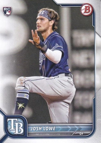 #33 Josh Lowe - Tampa Bay Rays - 2022 Bowman Baseball
