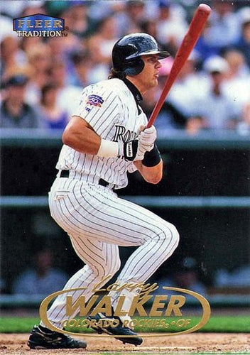 #33 Larry Walker - Colorado Rockies - 1998 Fleer Tradition Baseball
