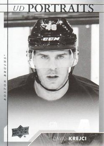 #P-33 David Krejci - Boston Bruins - 2017-18 Upper Deck - UD Portraits Hockey