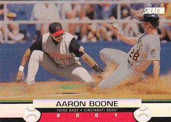 #33 Aaron Boone - Cincinnati Reds - 2001 Stadium Club Baseball