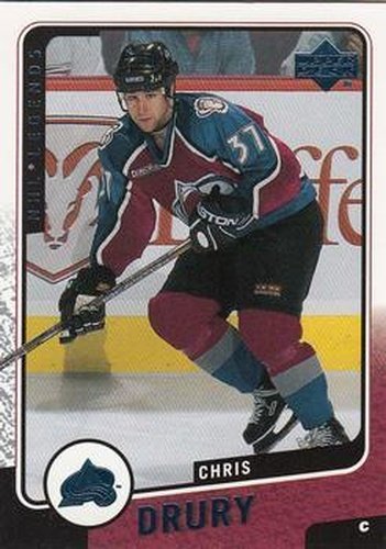 #33 Chris Drury - Colorado Avalanche - 2000-01 Upper Deck Legends Hockey