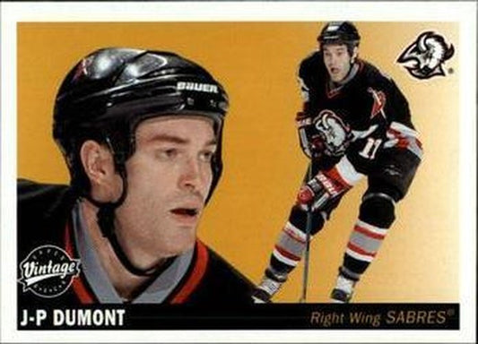 #33 J.P. Dumont - Buffalo Sabres - 2002-03 Upper Deck Vintage Hockey