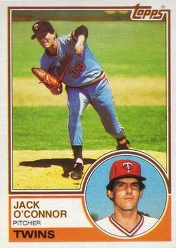 #33 Jack O'Connor - Minnesota Twins - 1983 Topps Baseball