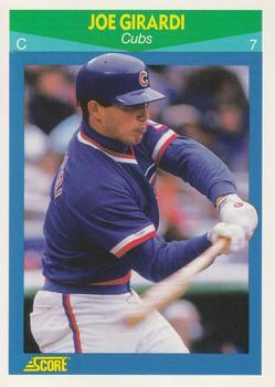 #33 Joe Girardi - Chicago Cubs - 1990 Score Rising Stars Baseball