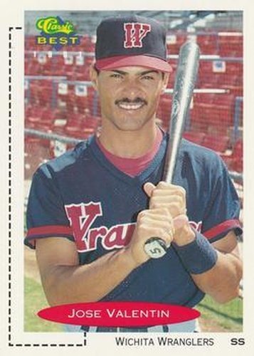 #33 Jose Valentin - Wichita Wranglers - 1991 Classic Best Baseball