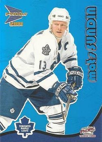 #33 Mats Sundin - Toronto Maple Leafs - 2000-01 Pacific Prism McDonald's - Blue Hockey