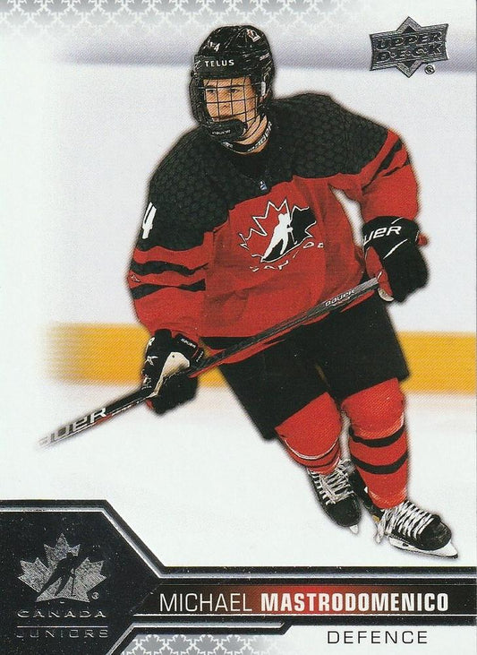 #33 Michael Mastrodomenico - Canada - 2022-23 Upper Deck Team Canada Juniors Hockey