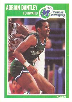 #33 Adrian Dantley - Dallas Mavericks - 1989-90 Fleer Basketball