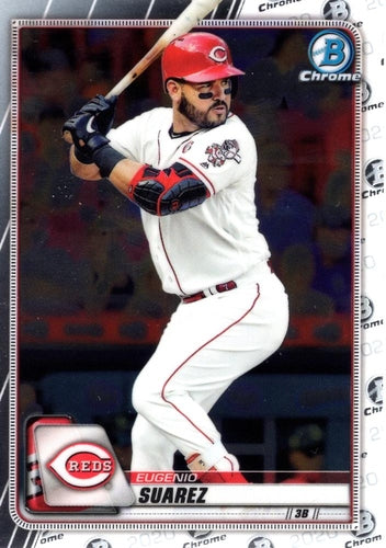 #33 Eugenio Suarez - Cincinnati Reds - 2020 Bowman Chrome Baseball