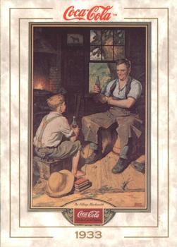 #33 The Village Blacksmith - 1993 Collect-A-Card Coca-Cola Collection Series 1