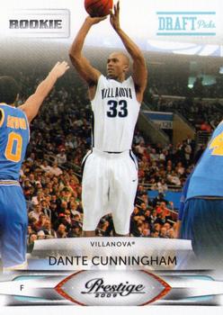 #183 Dante Cunningham - Villanova Wildcats - 2009-10 Panini Prestige - Draft Picks Light Blue Basketball
