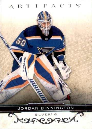#33 Jordan Binnington - St. Louis Blues - 2021-22 Upper Deck Artifacts Hockey