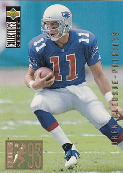 #33 Drew Bledsoe - New England Patriots - 1994 Collector's Choice Football