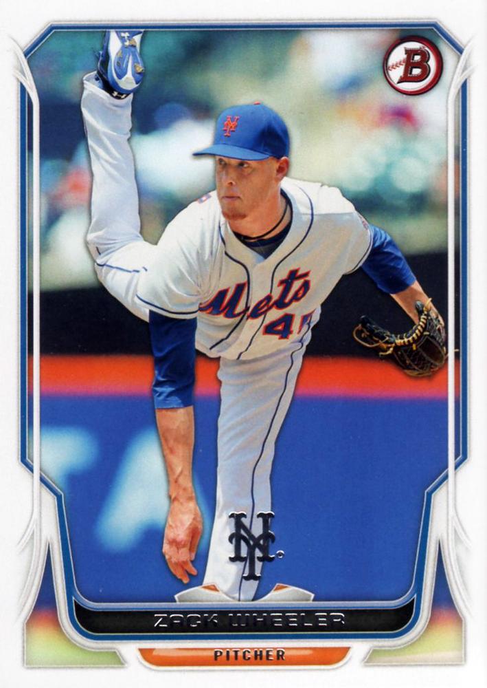 #33 Zack Wheeler - New York Mets - 2014 Bowman Baseball