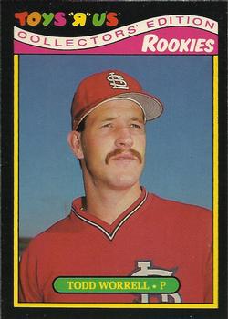 #33 Todd Worrell - St. Louis Cardinals - 1987 Topps Toys "R" Us Rookies Baseball