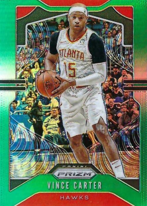 #33 Vince Carter - Atlanta Hawks - 2019-20 Panini Prizm - Prizms Green Basketball