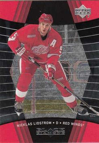 #33 Nicklas Lidstrom - Detroit Red Wings - 1999-00 Upper Deck Black Diamond Hockey