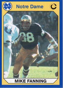 #33 Mike Fanning - Notre Dame Fighting Irish - 1990 Collegiate Collection Notre Dame Football