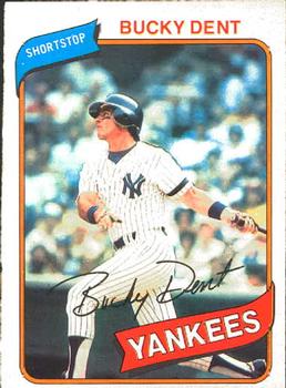 #33 Bucky Dent - New York Yankees - 1980 O-Pee-Chee Baseball