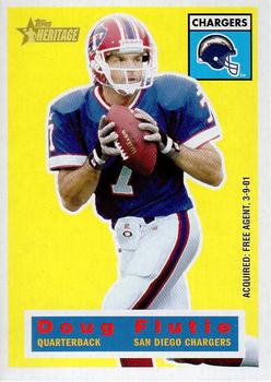 #33 Doug Flutie - San Diego Chargers - 2001 Topps Heritage Football