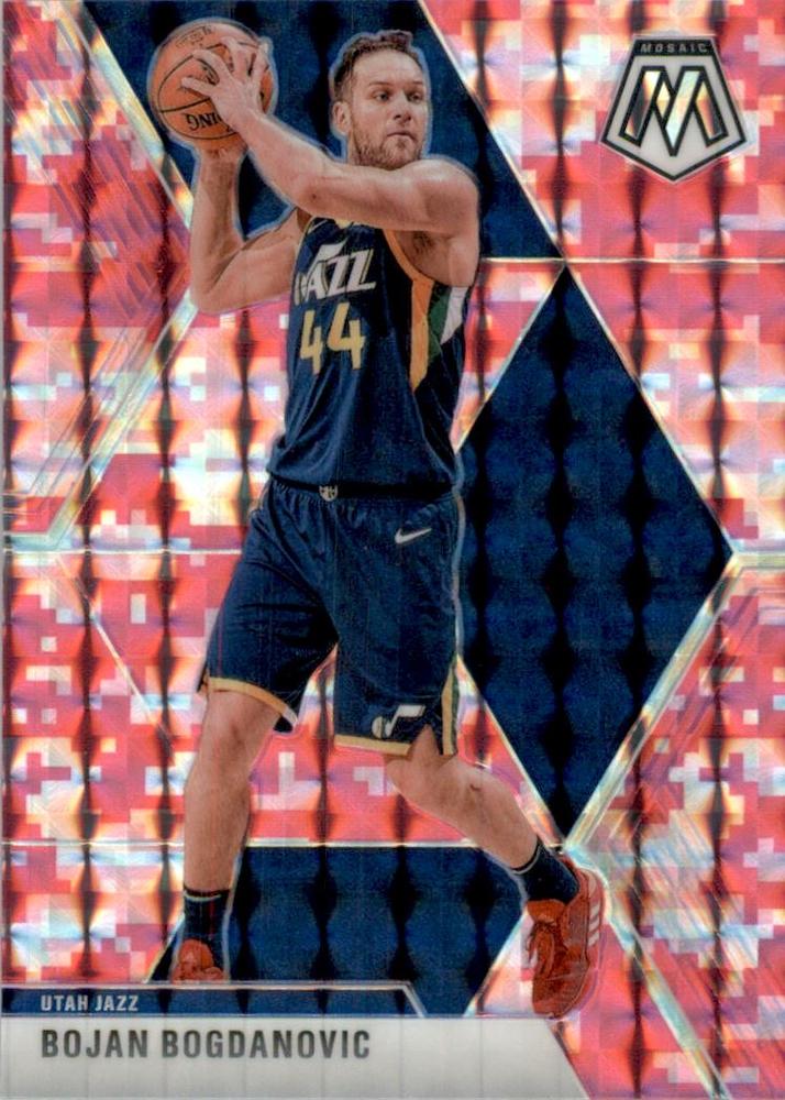 #33 Bojan Bogdanovic - Utah Jazz - 2019-20 Panini Mosaic - Camo Pink Basketball