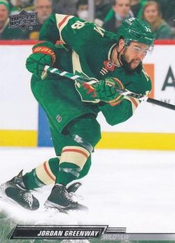 #340 Jordan Greenway - Minnesota Wild - 2022-23 Upper Deck Hockey