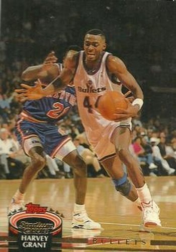 #340 Harvey Grant - Washington Bullets - 1992-93 Stadium Club Basketball