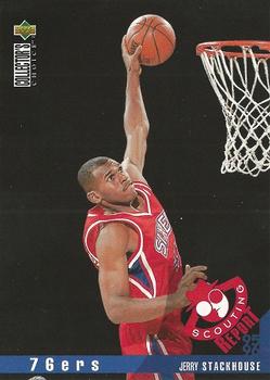 #340 Jerry Stackhouse - Philadelphia 76ers - 1995-96 Collector's Choice Basketball