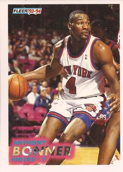 #340 Anthony Bonner - New York Knicks - 1993-94 Fleer Basketball