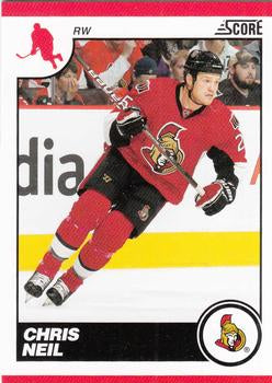 #340 Chris Neil - Ottawa Senators - 2010-11 Score Hockey