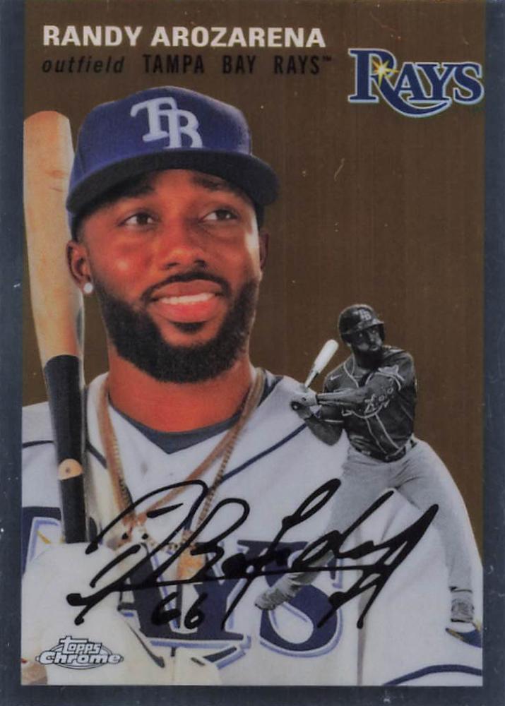 #340 Randy Arozarena - Tampa Bay Rays - 2023 Topps Chrome Platinum Anniversary Baseball