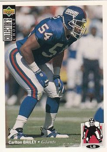 #340 Carlton Bailey - New York Giants - 1994 Collector's Choice Football